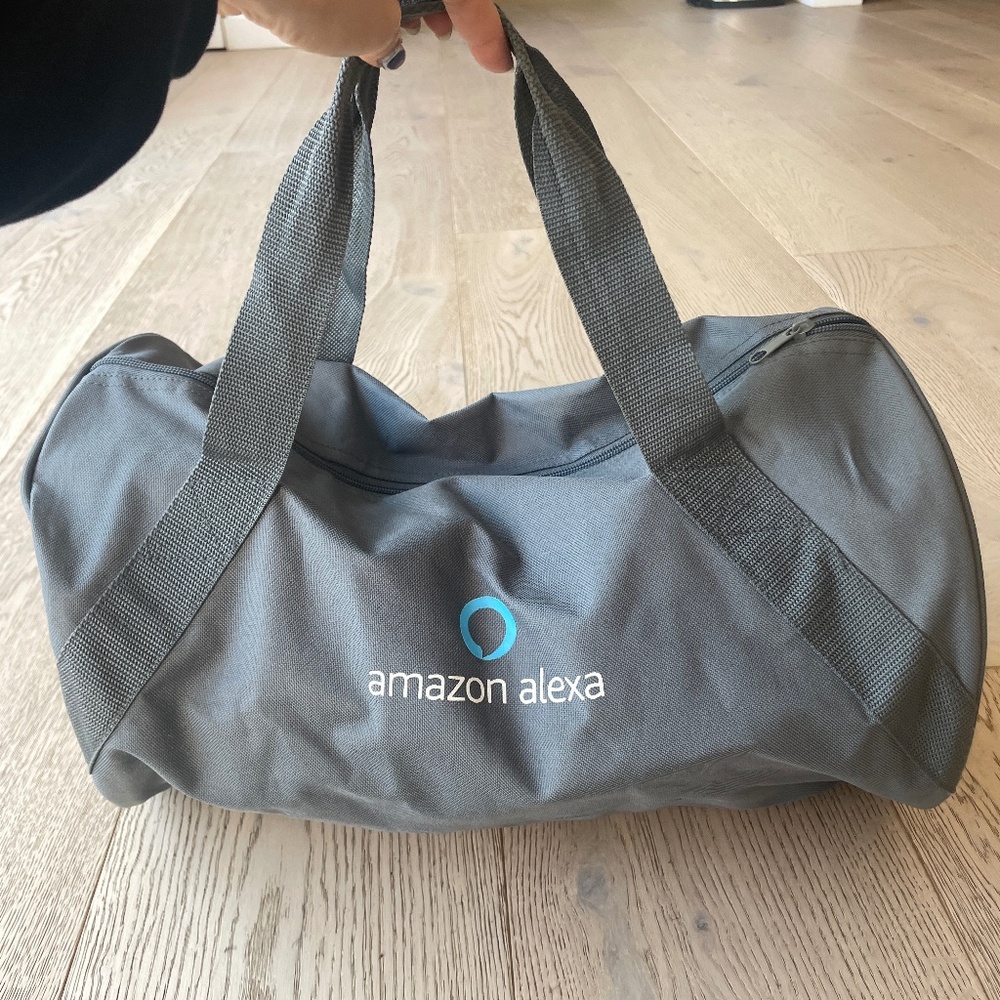 Amazon Alexa Gray Duffel Bag